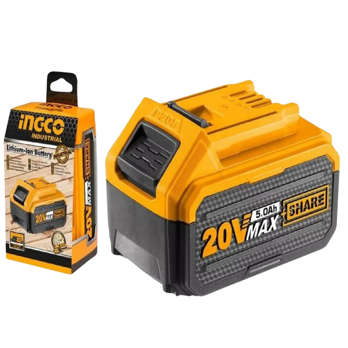 INGCO LITHIUM ION BATTERY PACK 20V 5.0AH